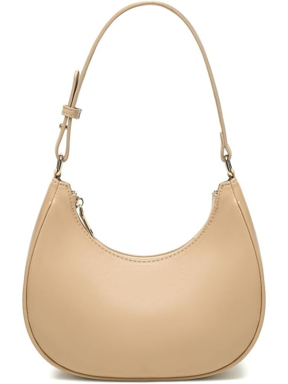 〽️Women Khaki Cute Hobo Under the Arm Mini Clutch Crescent Shoulder Tote Handbag